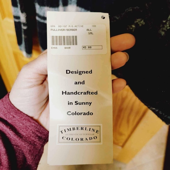 NWT Men's Black/White/Brown Berber Fleece Quarter-Zip - Picture 4 of 6